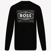 Boss Chlapcovské tričko černé