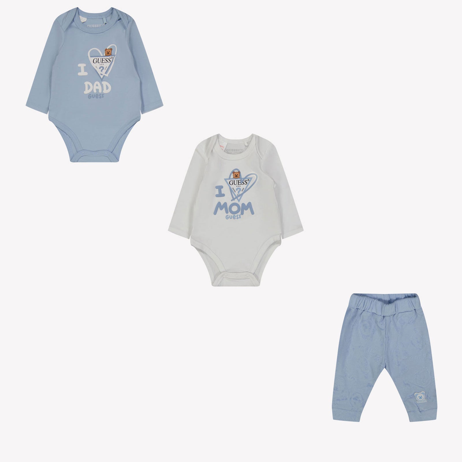 Guess Baby Unisex Box Anzug in Hellblau