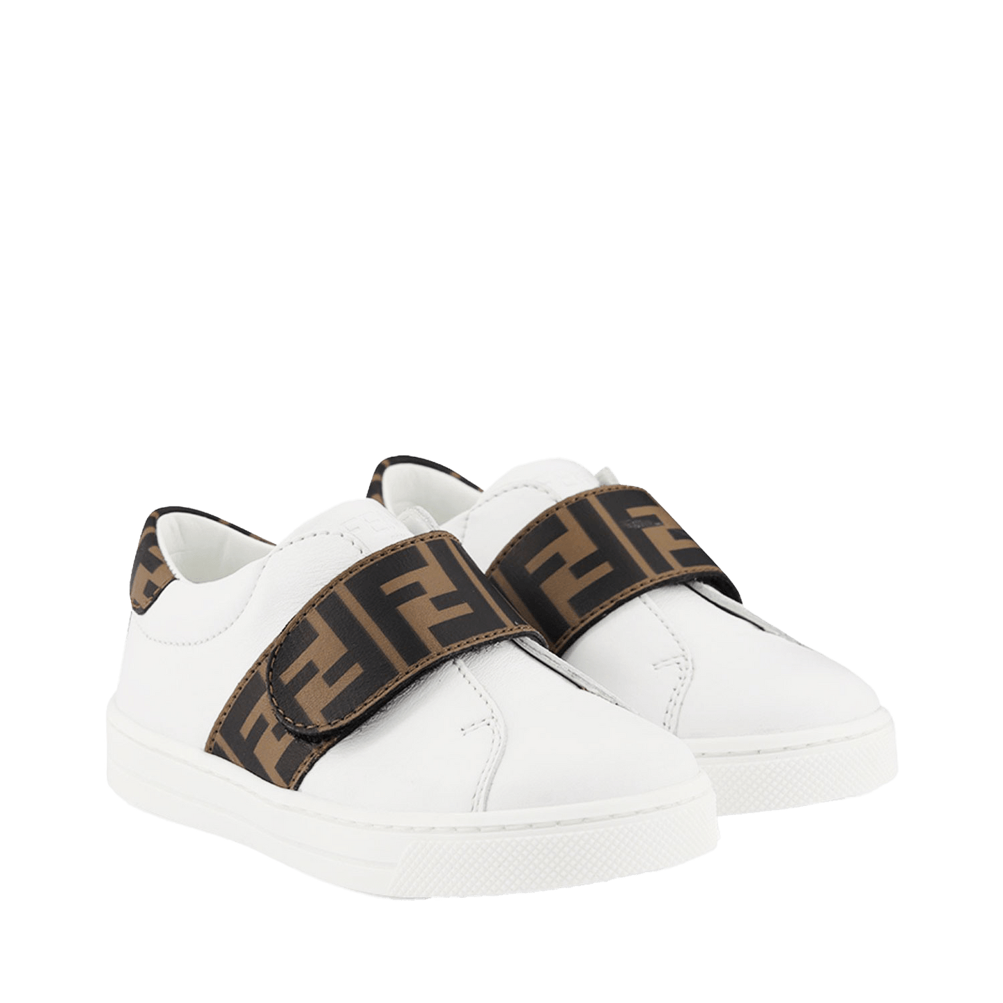 Fendi Enfant Unisexe Baskets Blanc