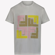 T-shirt dla dziewcząt dla dzieci Fendi Pink