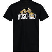 Moschino Kinder Unisex T-Shirt Schwarz