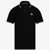 Stone Island Chicos Polo Negro