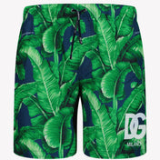 Dětské plavky Dolce & Gabbana zelená