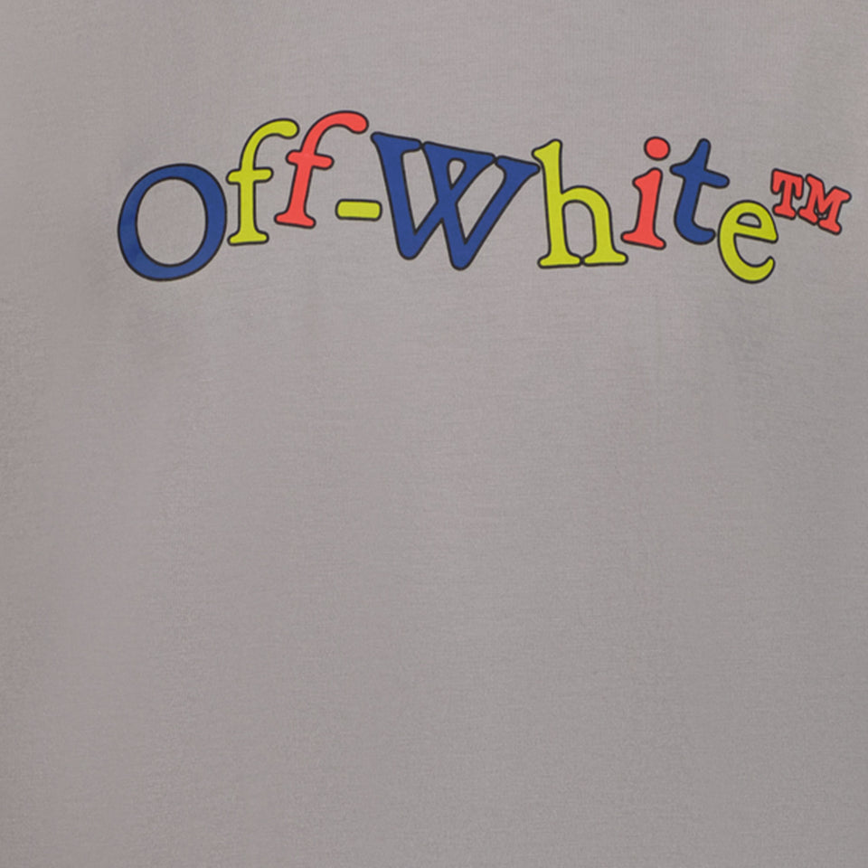 Off-White Ragazzi Maglietta Grigio