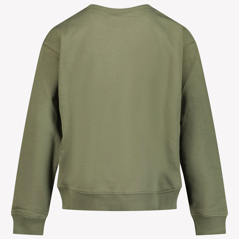 Calvin Klein Ragazzo Ragazzi Maglione Verde Oliva