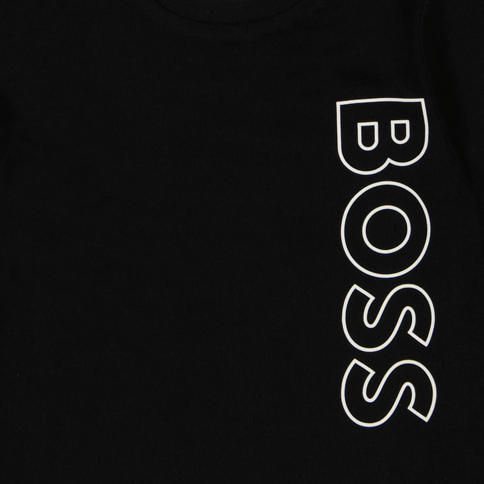 Boss Bebé Chicos Camiseta Negro