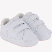 Ralph Lauren Baby Babys zapatillas de color rosa claro