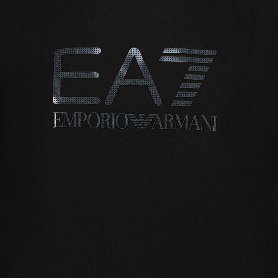 EA7 Chicos Camiseta Negro