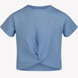 Ralph Lauren Kinder Meisjes T-Shirt Licht Blauw 6Y