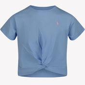 Ralph Lauren Enfant Filles T-shirt Bleu Clair