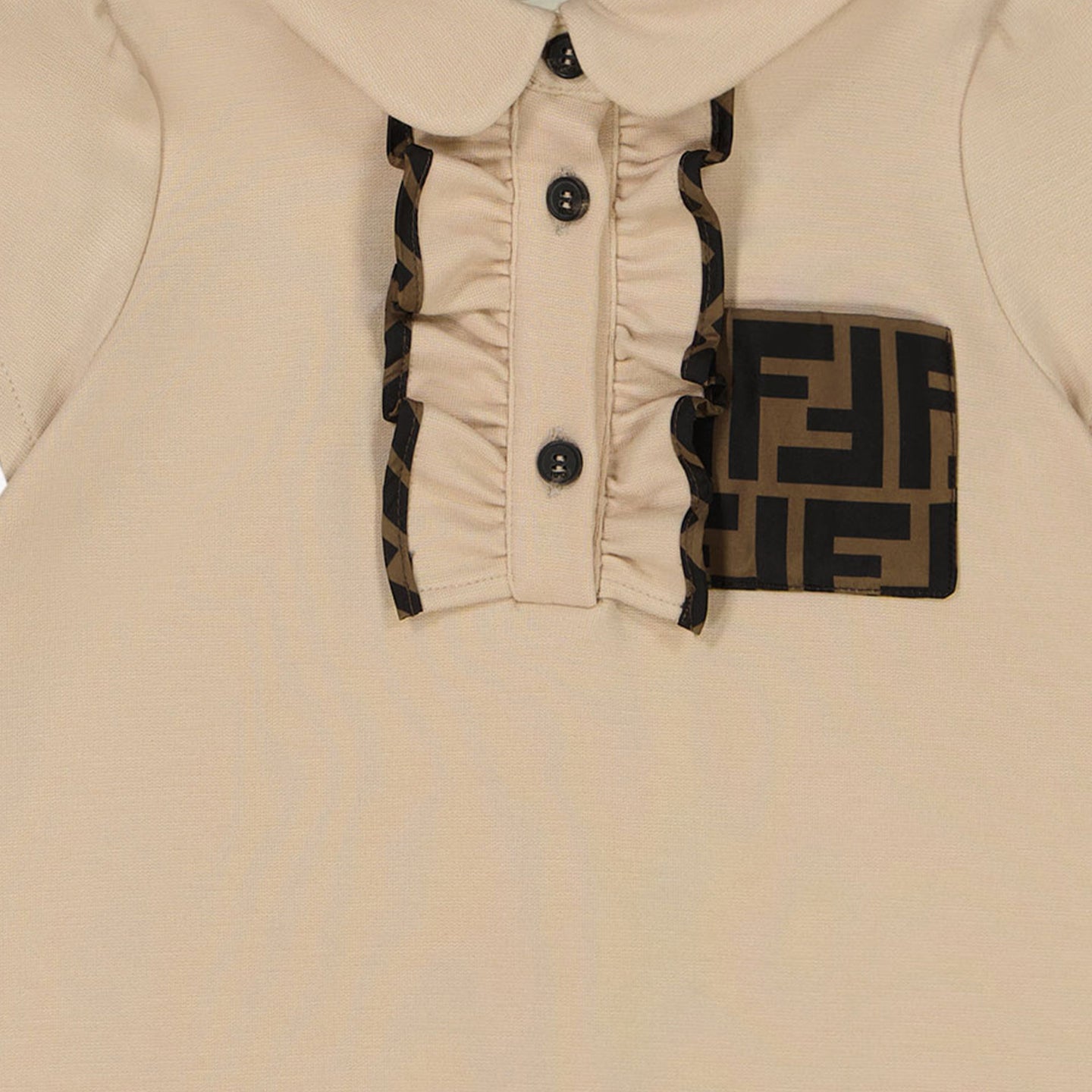 Fendi Bambino Ragazze Vestito Beige Chiaro