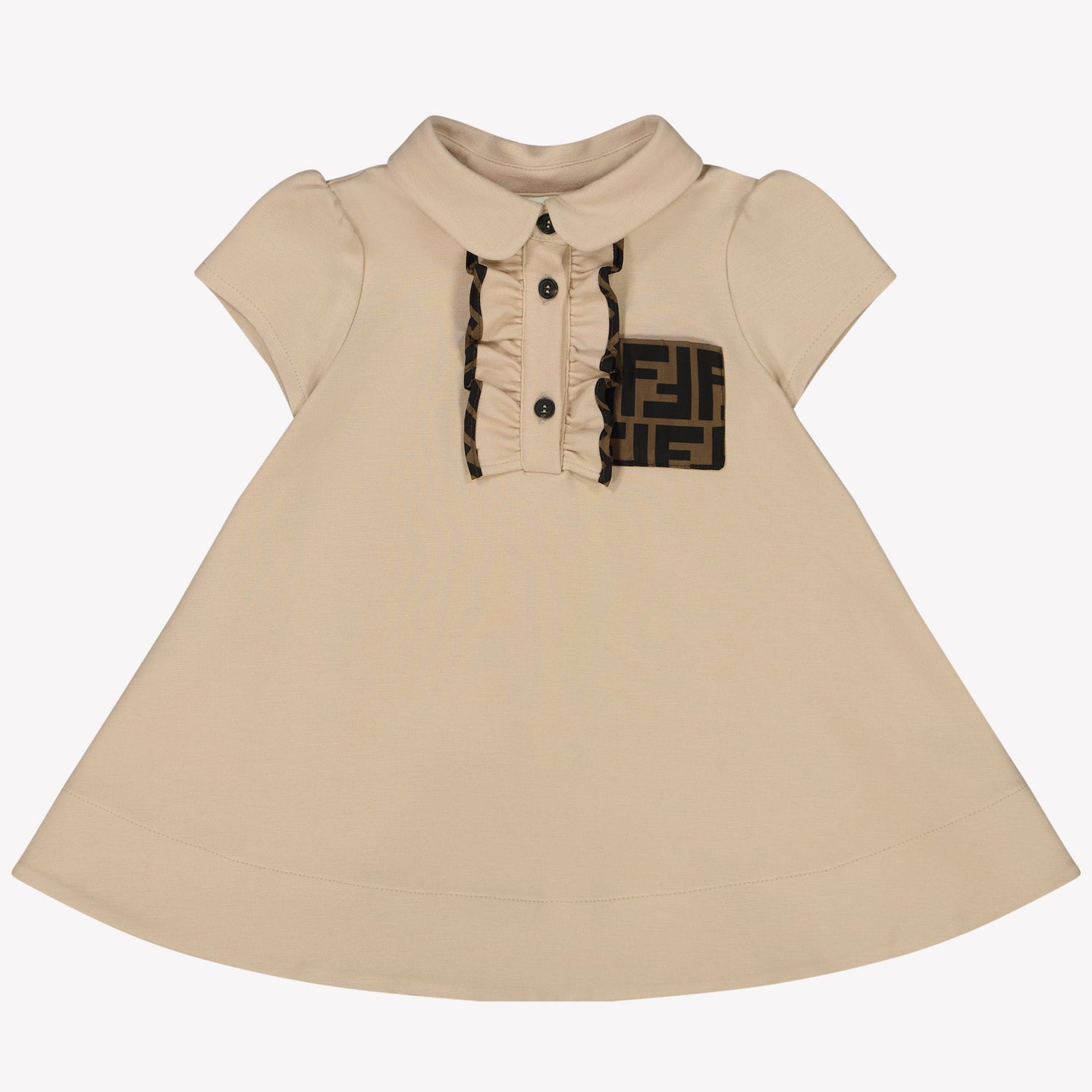 Fendi Bambino Ragazze Vestito Beige Chiaro