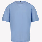 Tommy Hilfiger T-shirt de meninos azul claro
