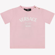 Versace baby unisex t-skjorte lys rosa