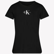 Calvin Klein Mädchen T-Shirt Schwarz