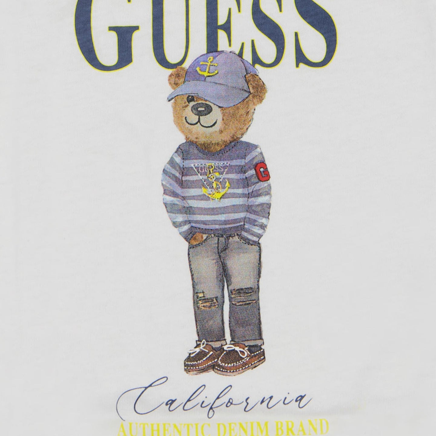 Guess Bébé Garçons T-shirt Blanc