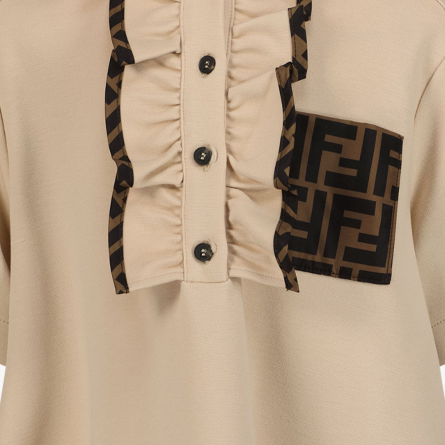 Fendi Filles Robe Beige