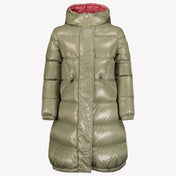 Moncler Belle Filles Veste d'hiver Olive Vert