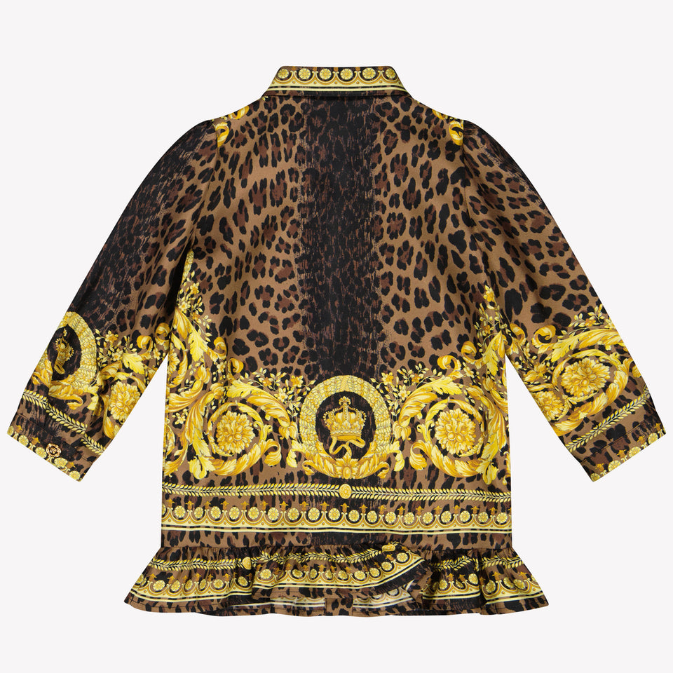 Versace Bébé Filles Robe Marron