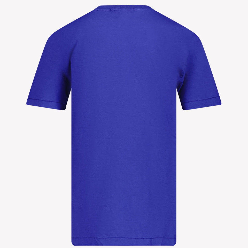 Stone Island Jongens T-shirt Cobalt Blauw