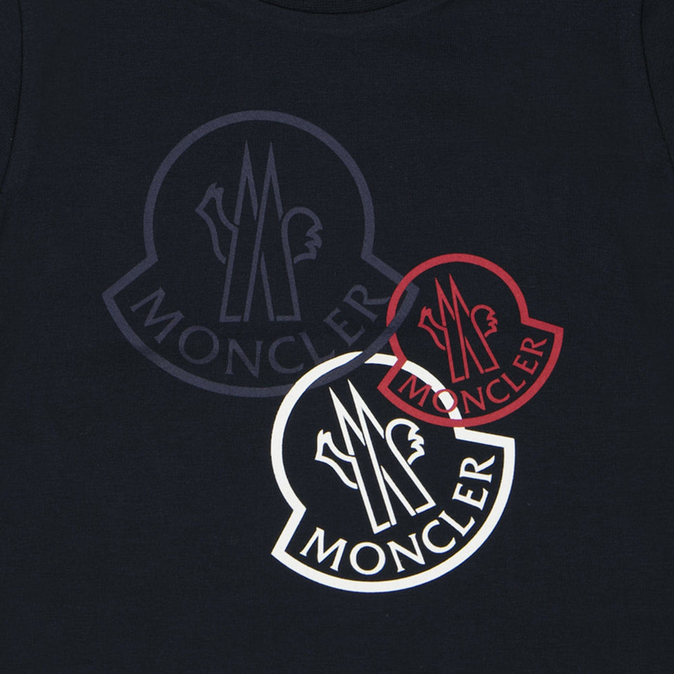 Moncler Baby Jongens T-shirt Navy