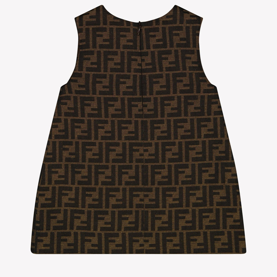 Fendi Baby Mädchen Kleid Braun