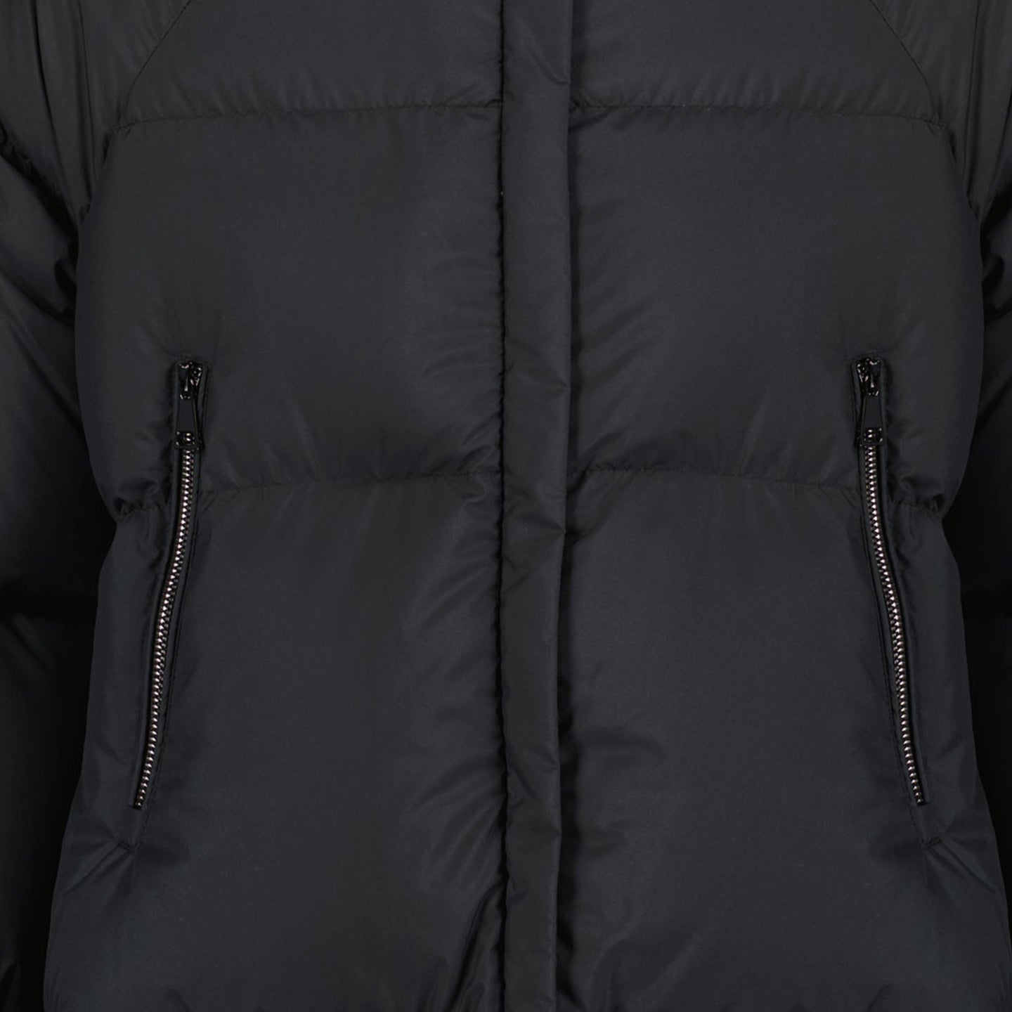 Moncler Ronda Chicas Abrigo de invierno Negro