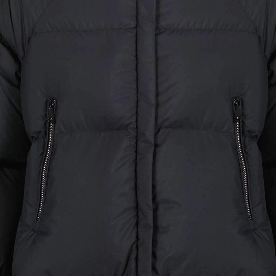 Moncler Ronda Chicas Abrigo de invierno Negro