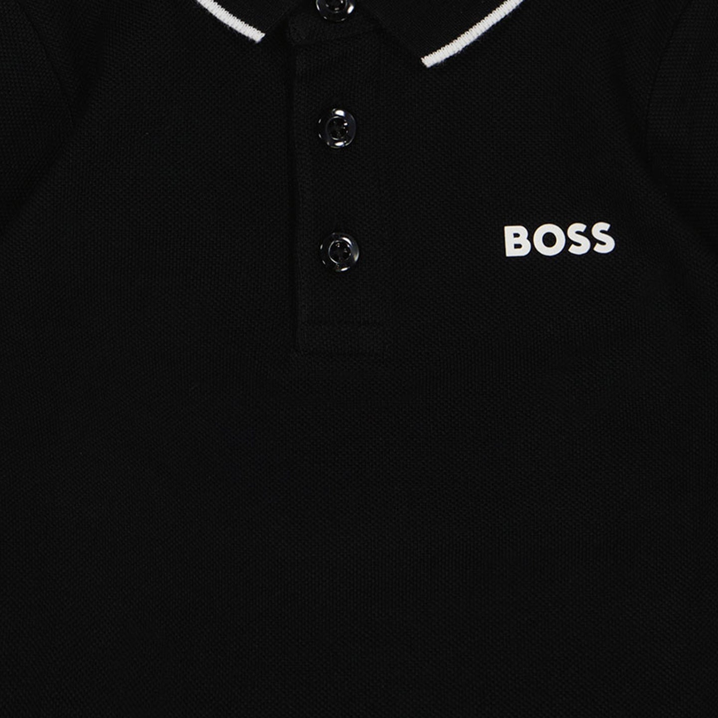 Boss Bambino Ragazzi Polo Nero