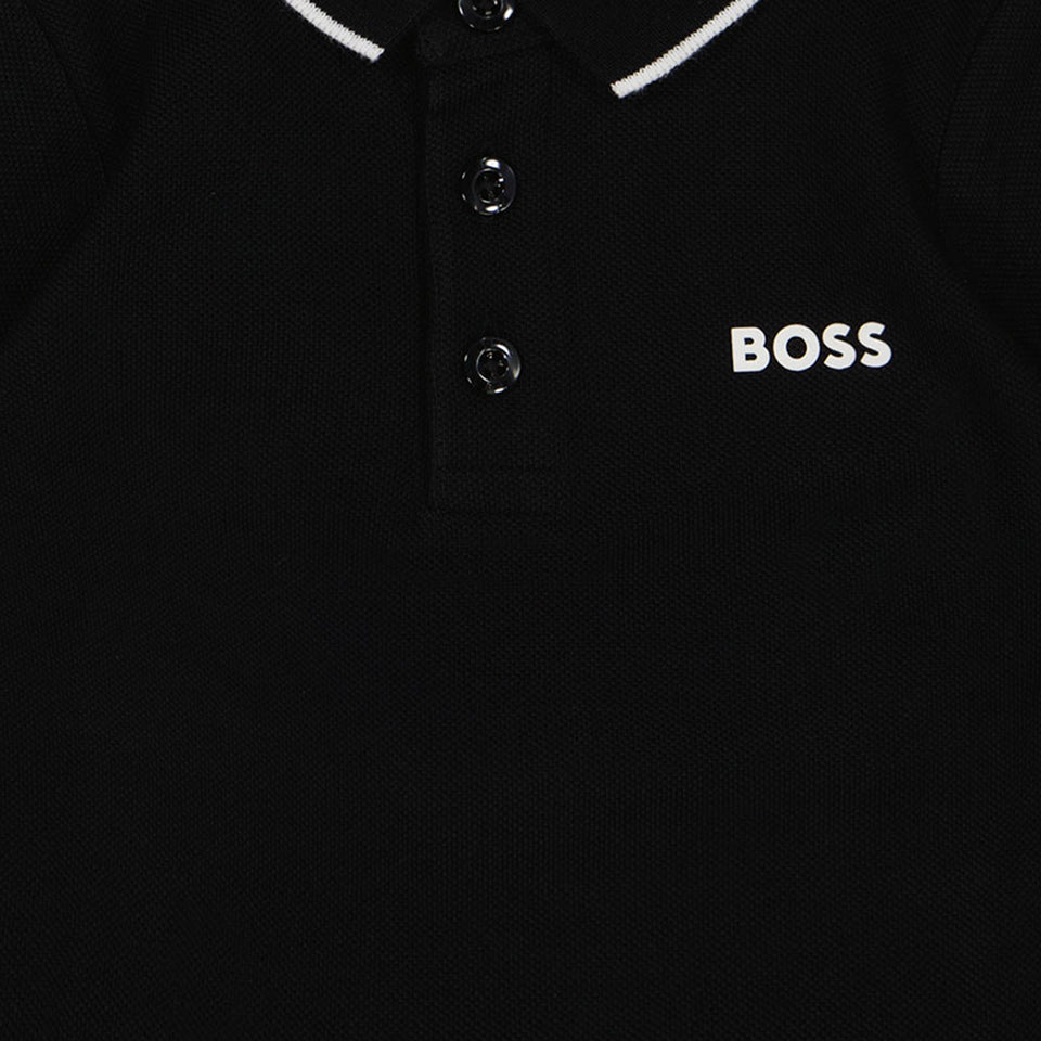 Boss Baby Jungen Polo Schwarz