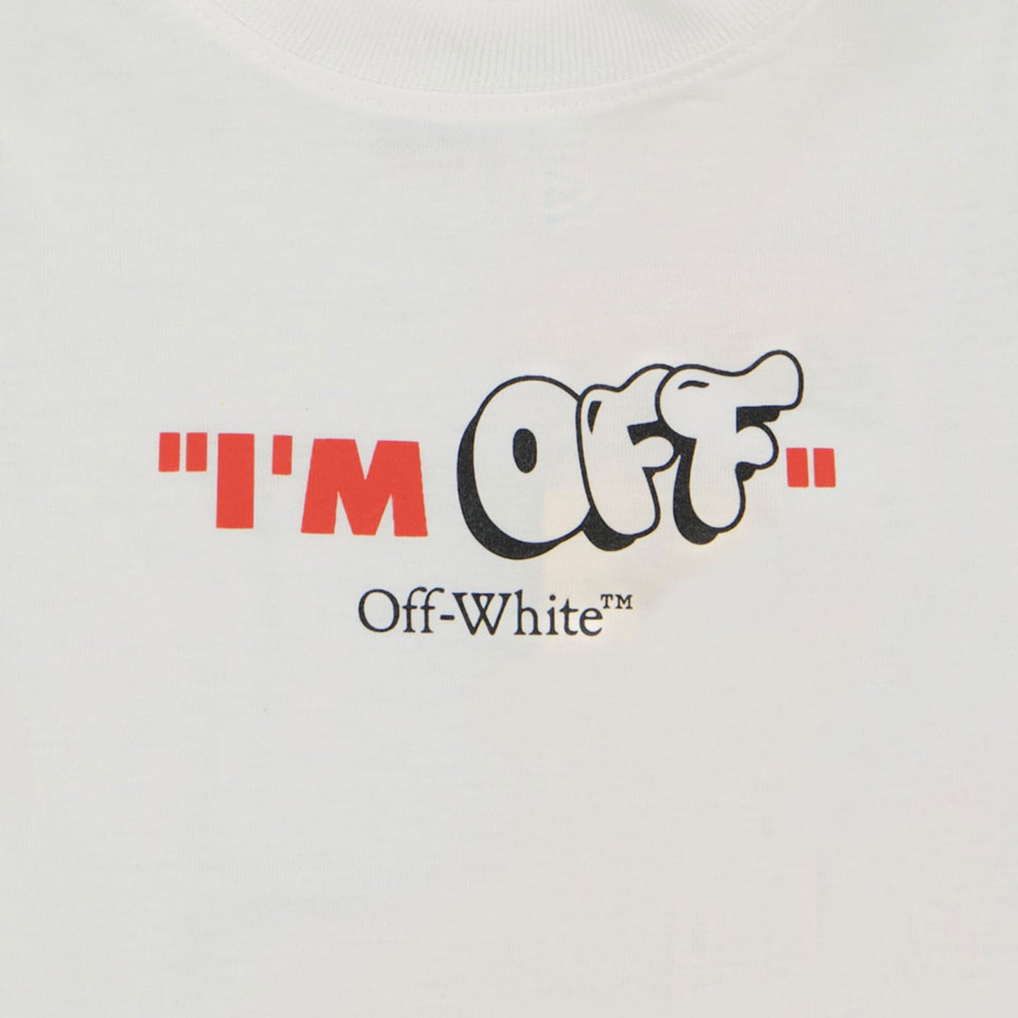 Off-White Bebé Chicos Camiseta en Blanco