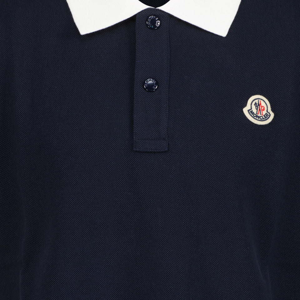 Moncler Garçons Polo Navy