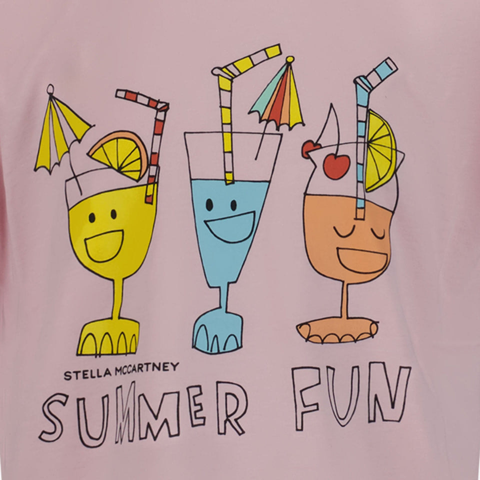 Stella McCartney Kinder Meisjes T-Shirt Licht Roze