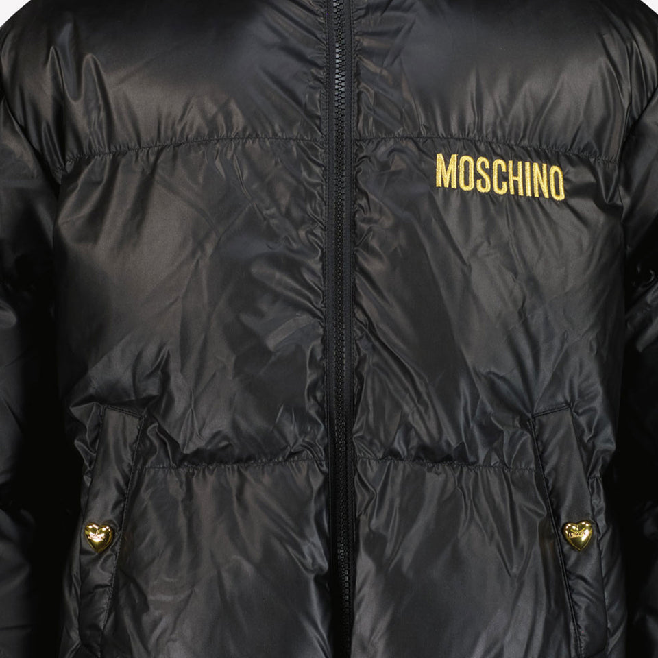 Moschino Mädchen Winterjacke Schwarz