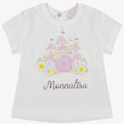 Camiseta de bebé Monnalisa White