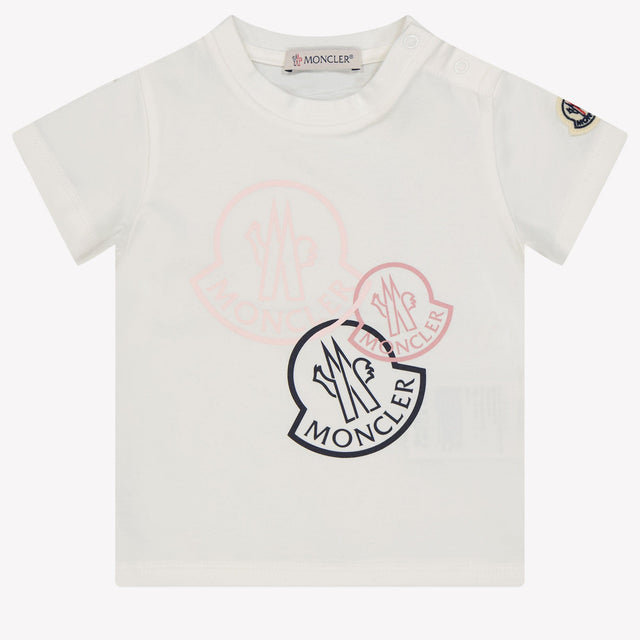 Moncler Baby Meisjes T-shirt Off White 3/6