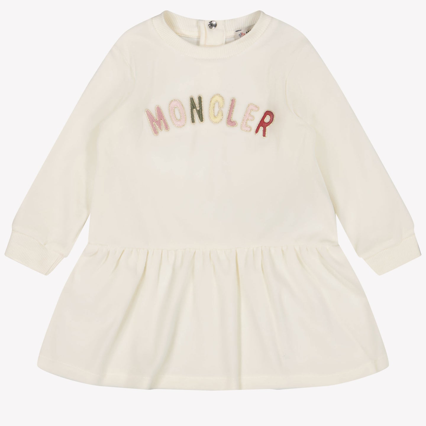 Moncler Bambino Ragazze Vestito Bianco Sporco