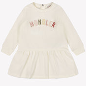 Moncler Bambino Ragazze Vestito Bianco Sporco