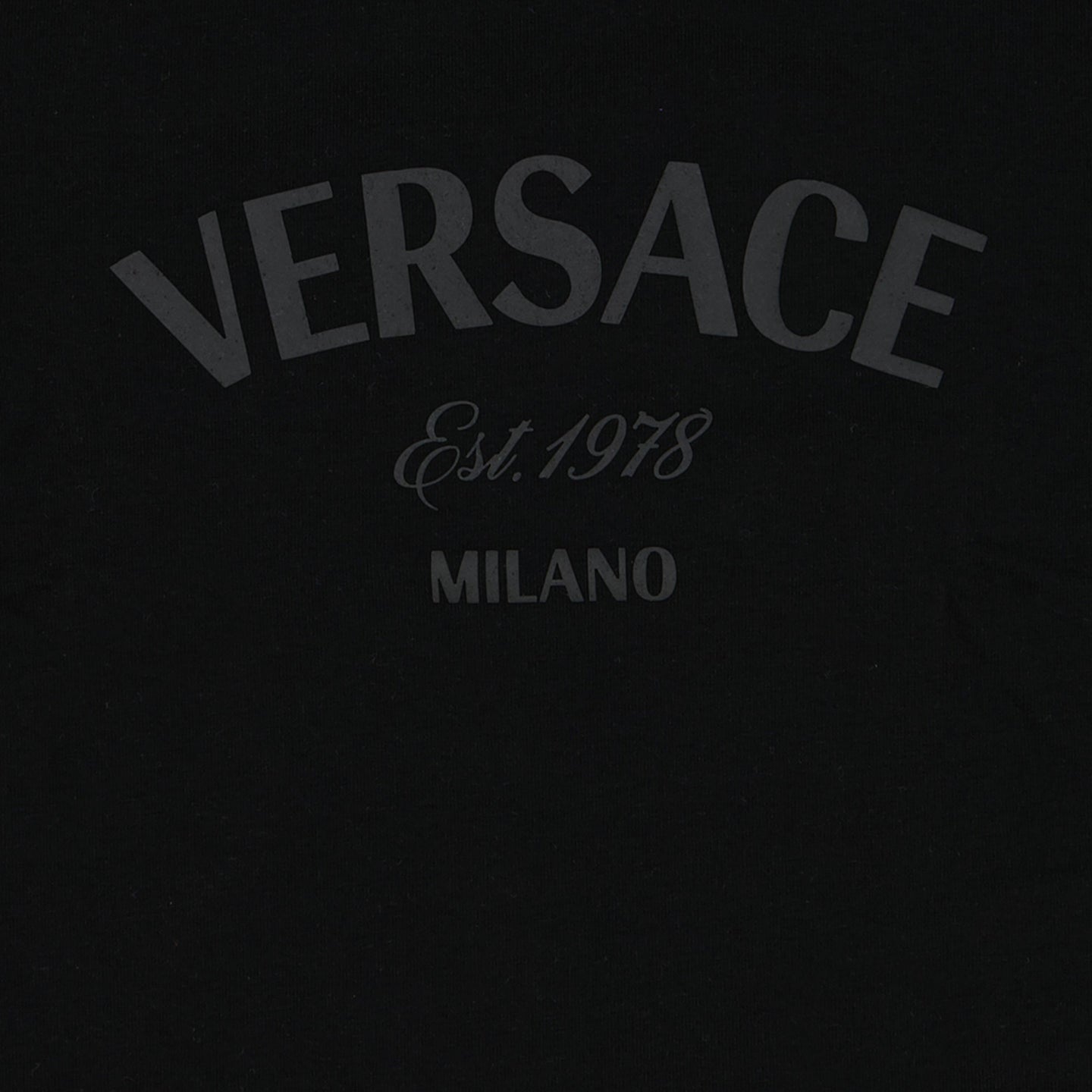 Versace Unisex Maglietta Nero