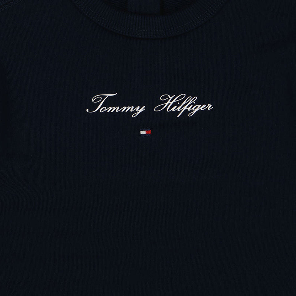 Tommy Hilfiger Baby Mädchen Pullover Marineblau