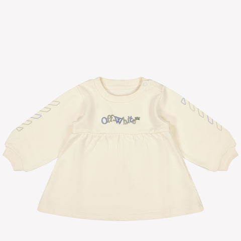 Off-White Bambino Ragazze Vestito Off White