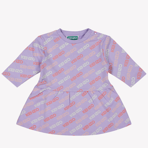 Kenzo Kids Baby Girls Dress Lilac