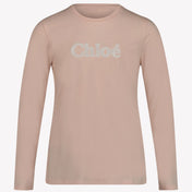 Chloe Camiseta de meninas rosa claro