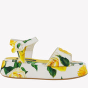 Dolce & Gabbana infantil sandálias amarelas