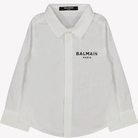 Balmain Baby Unisex Blouse Wit 6 mnd