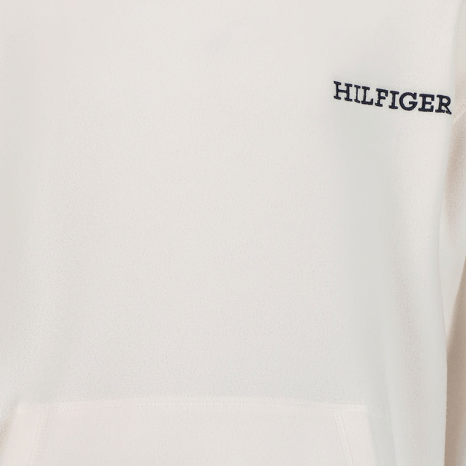 Tommy Hilfiger Unisex Suéter Blanco Roto