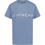 Camiseta de Givenchy Children's Boys Light Blue