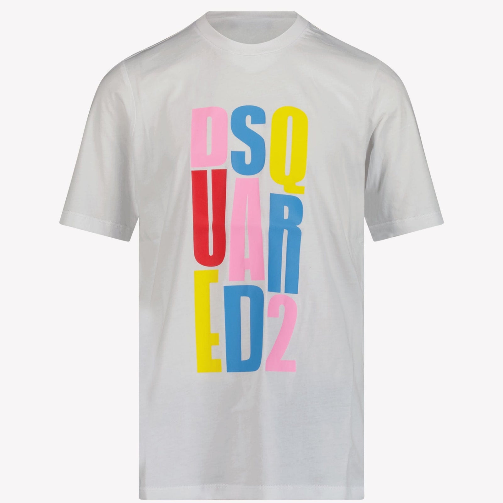 Dsquared2 Kinder Unisex T-Shirt Wit 4Y
