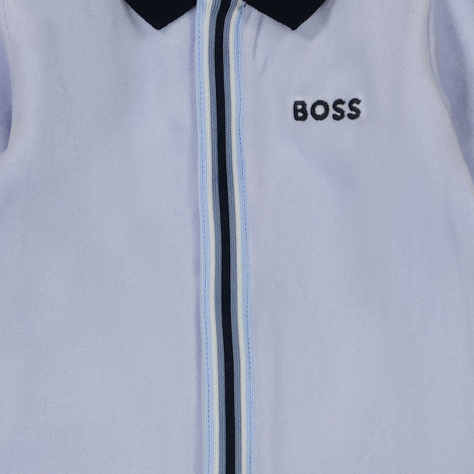 Boss Bebé Chicos Traje de caja Azul Claro