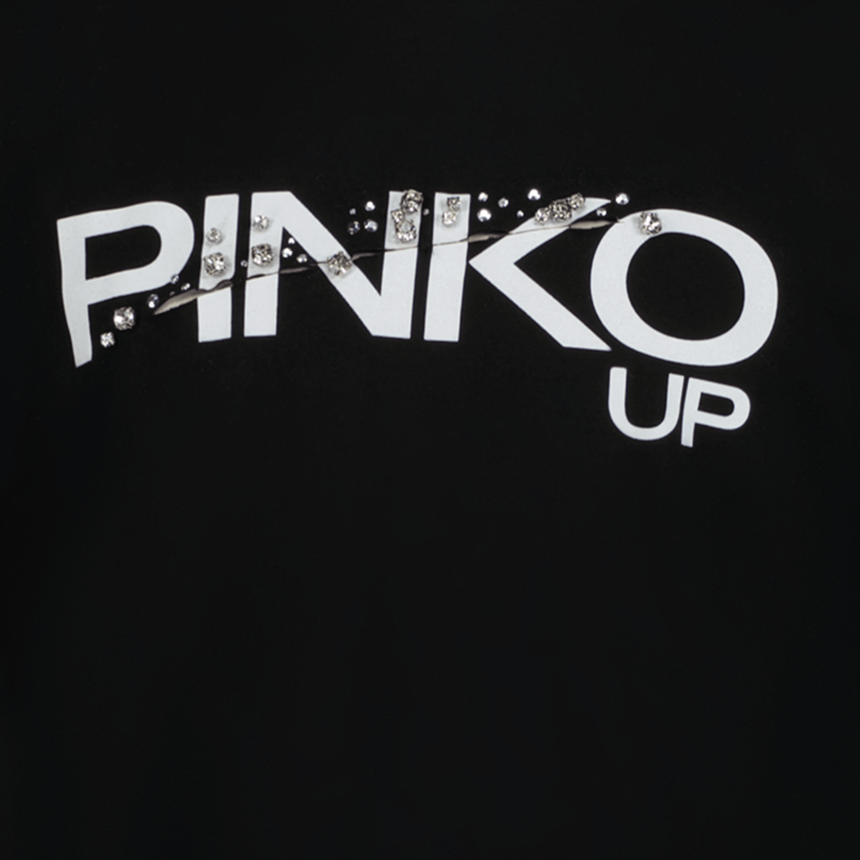 Pinko Kinder Meisjes T-Shirt Zwart